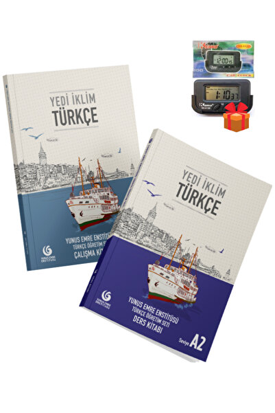 Yunus Emre Enstitüsü Seven Climates Turkish Teaching Set (A2) Textbook and Wo...