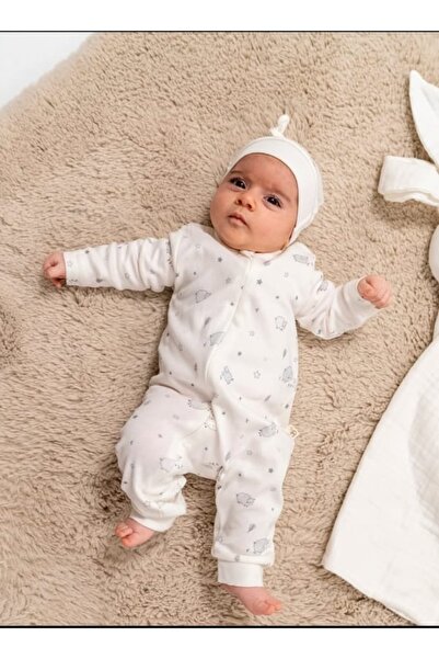 Bubbles %100 ORGANİK PAMUK KUZUCUK FERMUARLI BEBEK TULUM