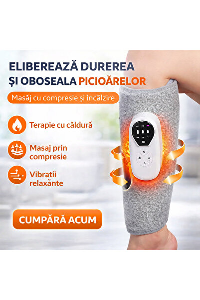 OEM Aparat Masaj pentru Gambe si Picioare, 3 Moduri, 3 Trepte Intensitate, Co...