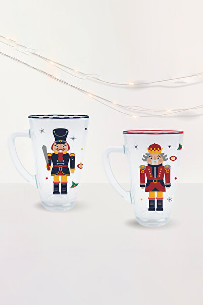Rakle Nutcracker Set of 2 Mugs Blue-Red 400 Cc