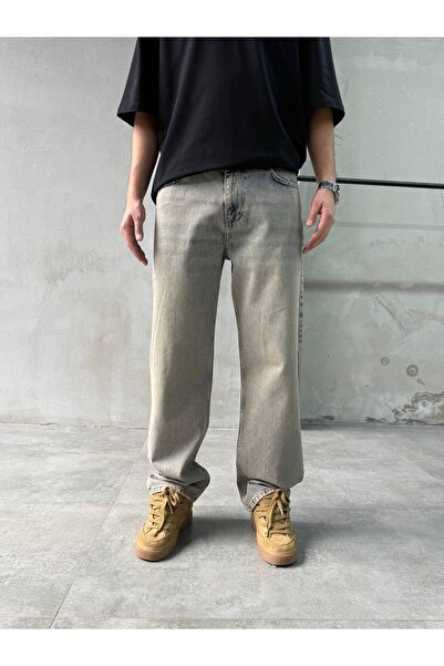 XPUPPETWEAR Eskitme Mavi SN-04 Baggy Jean