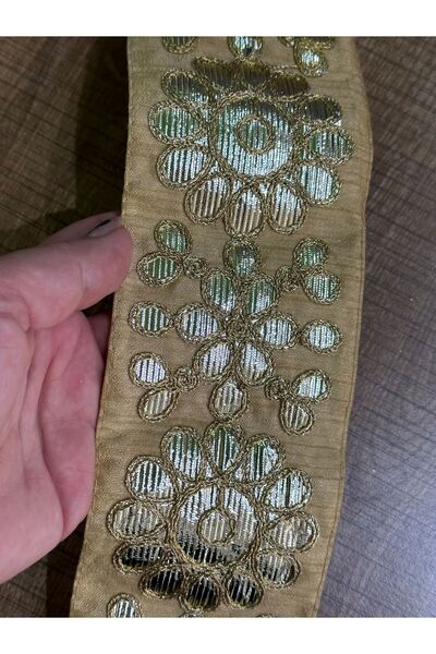 Gönülden Tasarım Hint İşleme Tasarım Şerit Dikiş Aksesuarı 1 Metre EN 6