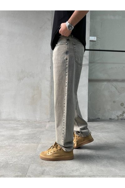 XPUPPETWEAR Eskitme Mavi SN-04 Baggy Jean