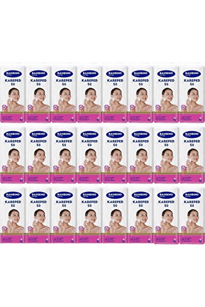 Bambino Cotton Square Makeup and Baby Cleaning Cotton 1200 Pieces (Square Siz...