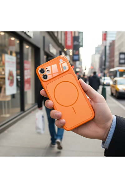 iPhone 11 Kılıf 17 Pro Max Görünümlü M-Safe Şarj Özellikli Kamera Korumalı Kapak