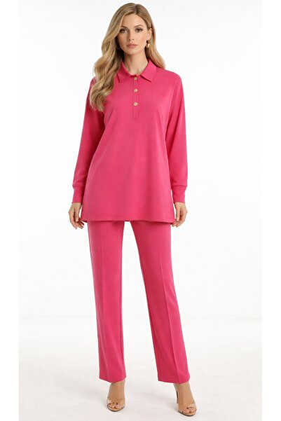 Dagü Design Women's Winter Pink Two-Piece Set