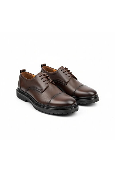 Martinetto Genuine Leather Brown Daily Men's Shoes