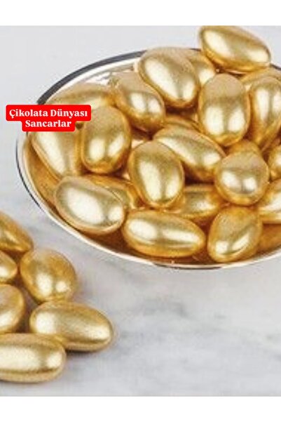 EMİNÖNÜ DÜNYASI Parlak Altın Renkli Badem Draje 250 Gr