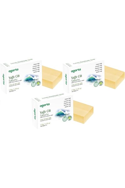Agarta Handmade Natural Soap 150Gr Oily Skin (Set of 3)
