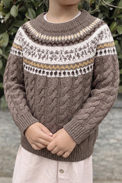 Cigit Tricotaj cu model Pulover 2-8 ani nurcă