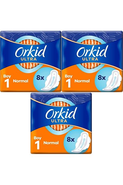 Orkid Hygienic Pad Ultra Extra Normal 24 Pieces Standard Pk (3Pk*8)