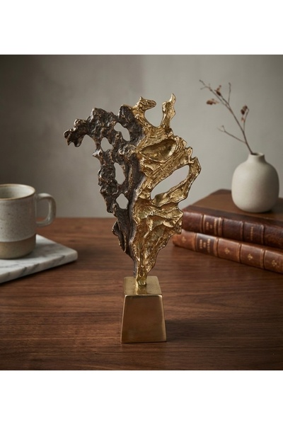 PINALE ART Lüks Metal Aksesuar Dekoratif Obje 10x46cm