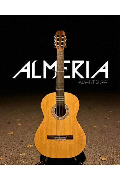 Almeria AL44NT SILVA Natürel Klasik Gitar 4/4 Yetişkin Boy Sap Ayarlı