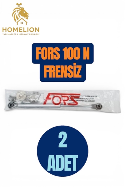 HOMELION 2 ADET Fors 100N Gri Dolap Kapak Pistonu – Amortisörlü Hidrolik Destek Mekanizması - 27 cm