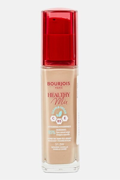Bourjois Healthy Mix Clean Vegan 51,2W Foundation 30ml, Golden Vanilla