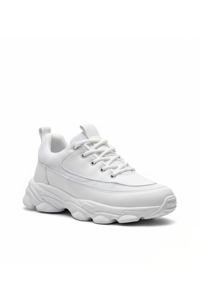 BESKAR Pantofi pentru bărbați din piele albă, cu talpă confortabilă pentru me...