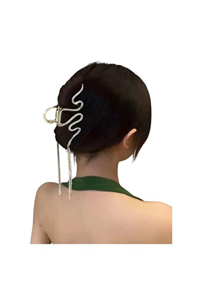 SHEKER HOME Μεταλλικό πολυτελές κούμπωμα με φιγούρα φιδιού και λαμπερές πέτρε...