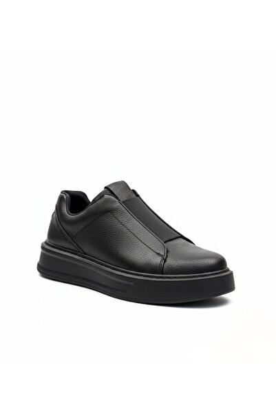 BESKAR Pánské tenisky Black Skin Black Sole s měkkou vnitřní podrážkou - Spor...