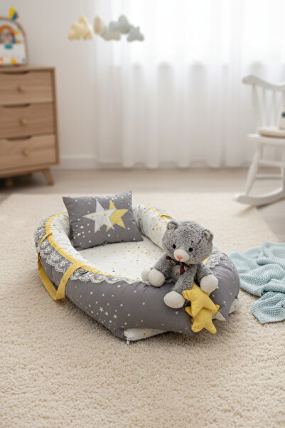 ebabynest Samanyolu Serisi Gri Sarı Babynest