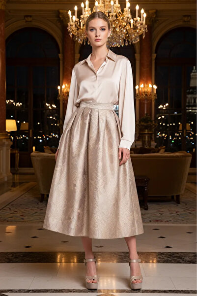 İhraç Fazlası NADİDE Etek Brokar Kumaş