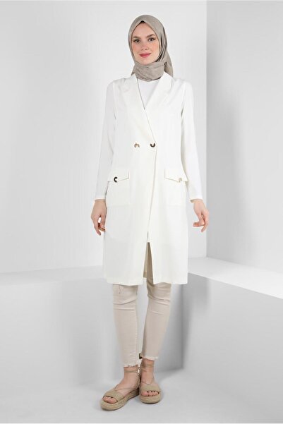 Alvina CROWACE COLLAR POCKET DETAILED VEST 43896