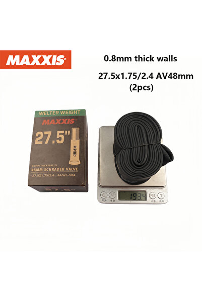 Choice 27.5x1.75-2.4 AV48x2 2PCS MAXXIS WELTER WEIGHT Bicycle Inner Tube 26/2...