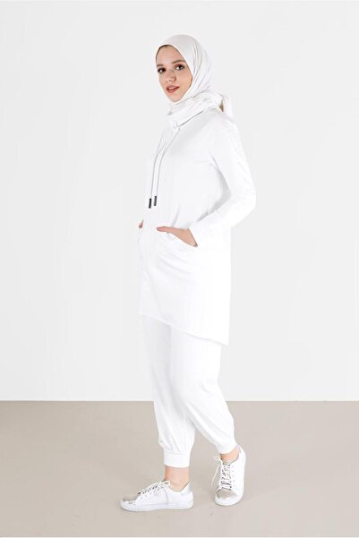 Alvina بنطلون مزدوج من الجلد مطبوع عليه نصفريق 42265