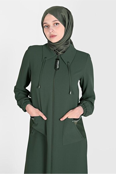 Alvina FERMUARLI FİLE DETAYLI PARDESÜ 10533