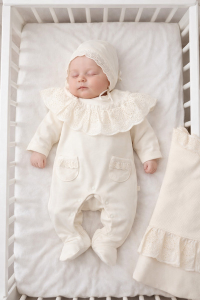 Mert Baby طقم إميلي فيستولو المكون من 3 قطع من الملابس العضوية بعد الخروج من ...