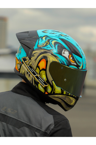 LS2 RAPID 2 RACE NEO MAVİ-MOR KASK
