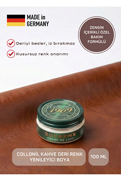 Collonil Tuna Kahverengi Deri Bakım ve Renk Yenileyici Krem Ayakkabı Boyası -...