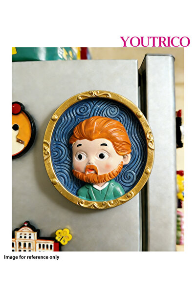 Youtrico قطعة واحدة من ملصقات مغناطيسية ثلاثية الأبعاد من الراتينج لشخصيات لو...