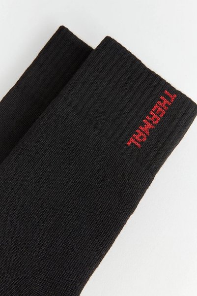 Meguca Socks Erkek Siyah 3 Çift Siyah Termal Havlu Kışlık Çorap