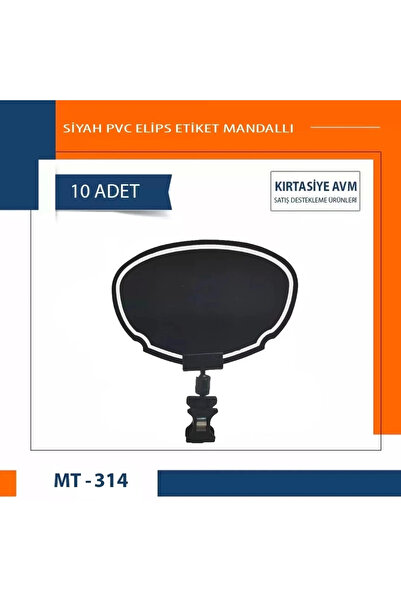 MT Siyah Pvc Fiyat Etiketleri Silinebilir, Yazılabilir,Ayarlanabilir Mandallı...