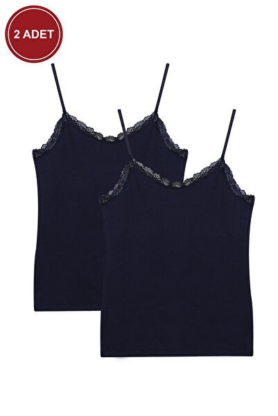 koza iç giyim قميص داخلي نسائي مكون من قطعتين مع أشرطة من الدانتيل وحلقة قابل...