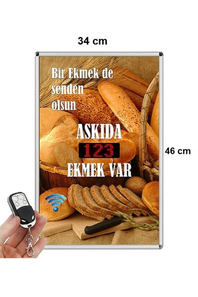 VALERM ASKIDA EKMEK ELEKTRONİK LED SAYAC PANOSU (MODEL1)