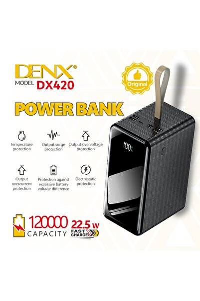 Generic DENX 120000mAh Power Bank, 22.5W Fast Charging, Portable Charger with...