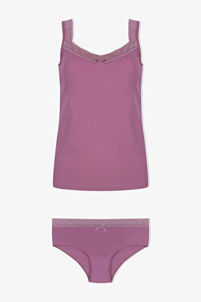 koza iç giyim Women's Lace Detailed Athlete Panties Set