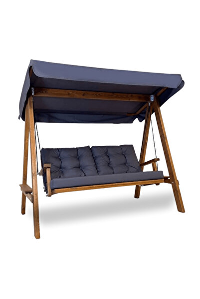 Aida Swings Pera 2000 FSC Mix Credit 3 Kişilik Ahşap Bahçe Balkon Teras Salın...