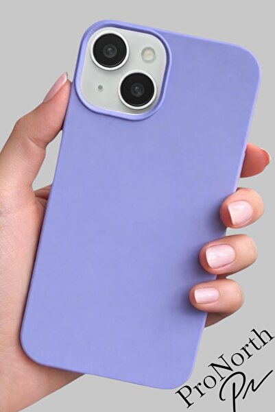 ProNorth IPhone 13-14 Uyumlu Kılıf Logolu Lansman Soft Yumuşak Içi Kadife Sil...