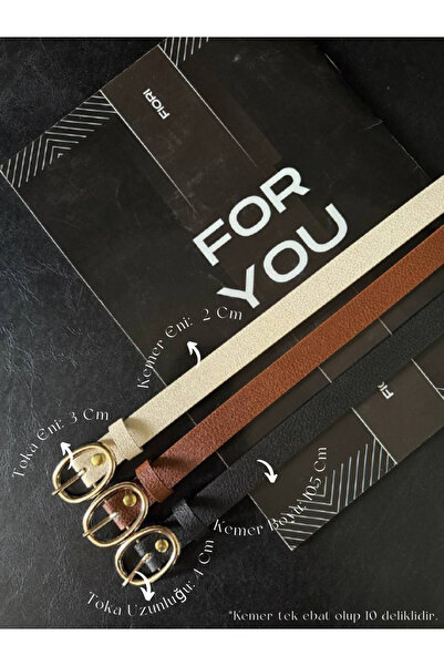 Fiori حزام رفيع بإبزيم ذهبي مكون من 3 قطع، حزام للبنطلون، حزام للقميص، حزام ل...