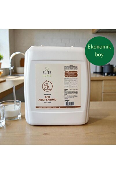 The Elite Home Bitkisel Sıvı Arap Sabunu 3 Kg Parfümsüz