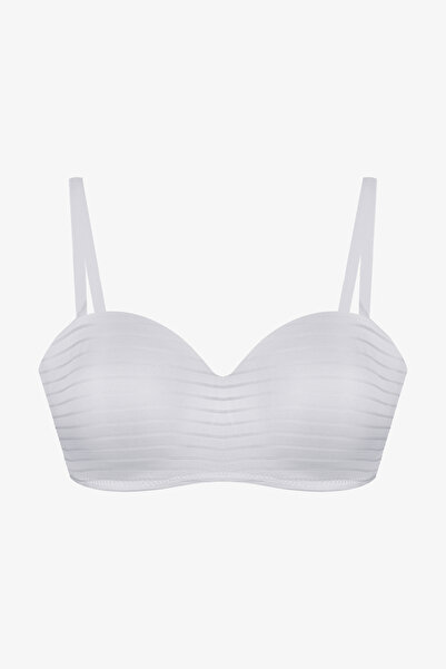 koza iç giyim Дамски сутиен без презрамки на прозрачни райета без презрамки