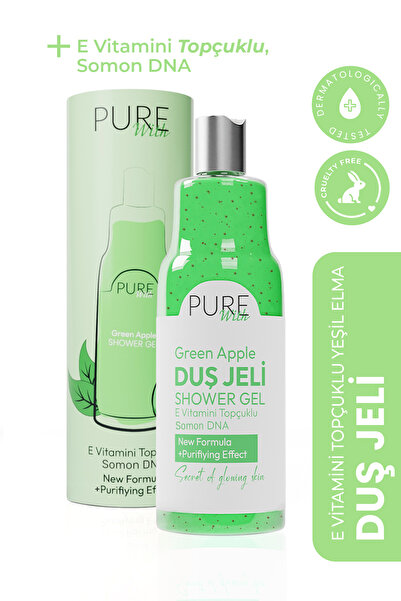 Pure With E Vitamin Topçuklu Yeşil Elma Özlü Kalıcı Koku & Nemlendirici & Kol...