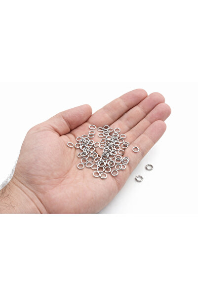 FlowerAksesuar 200 Adet - 6 mm Kalın Takı Halkası, Kalın Halka, Kesik Halka, ...