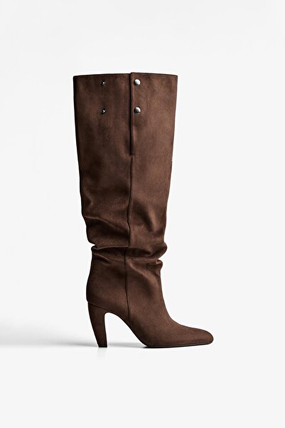 Bershka Topuklu geniş çizme