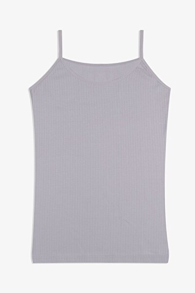 koza iç giyim قميص داخلي نسائي من القطن الليكرا بحزام حبل