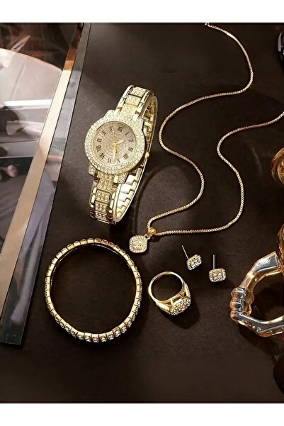 VEYA مجموعة ساعات وإكسسوارات نسائية أنيقة – 7 قطع