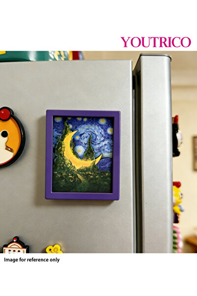 Youtrico قطعة واحدة من ملصقات مغناطيس الثلاجة الخشبية ذات الرسوم الكرتونية ال...