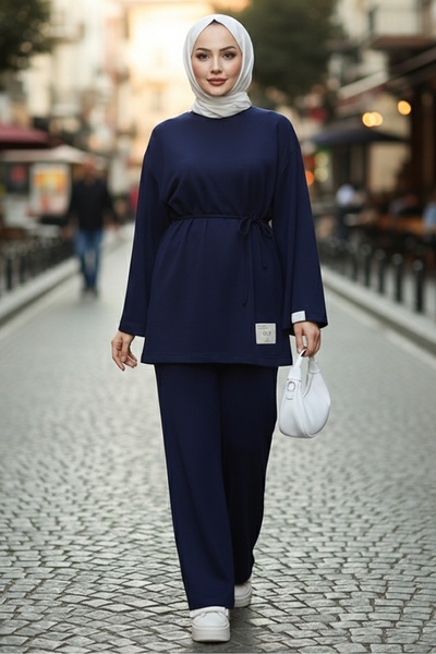 Bestenur İpli Arma Detay İkili Takım 1664 - Lacivert
